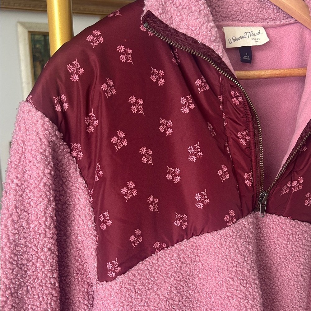 Universal Thread Pink Textured Pullover - Picture 4 of 5